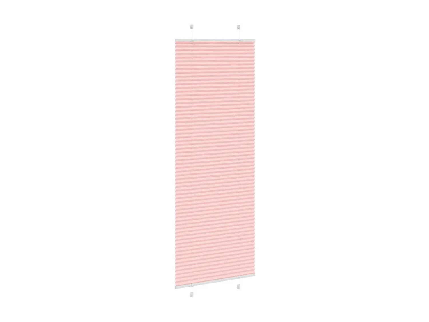 Store plissé rose 75x200 cm largeur du tissu 74,4 cm polyester