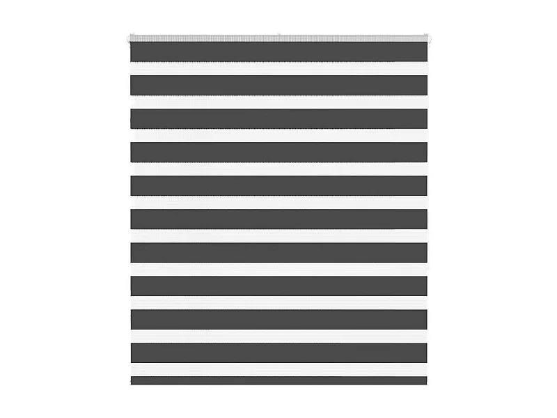 Store zèbre noir 130x150 cm largeur du tissu 125,9 cm polyester