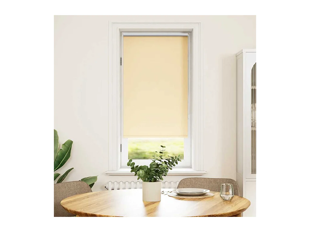 Estor enrollable opaco beige 60 x 120 cm
