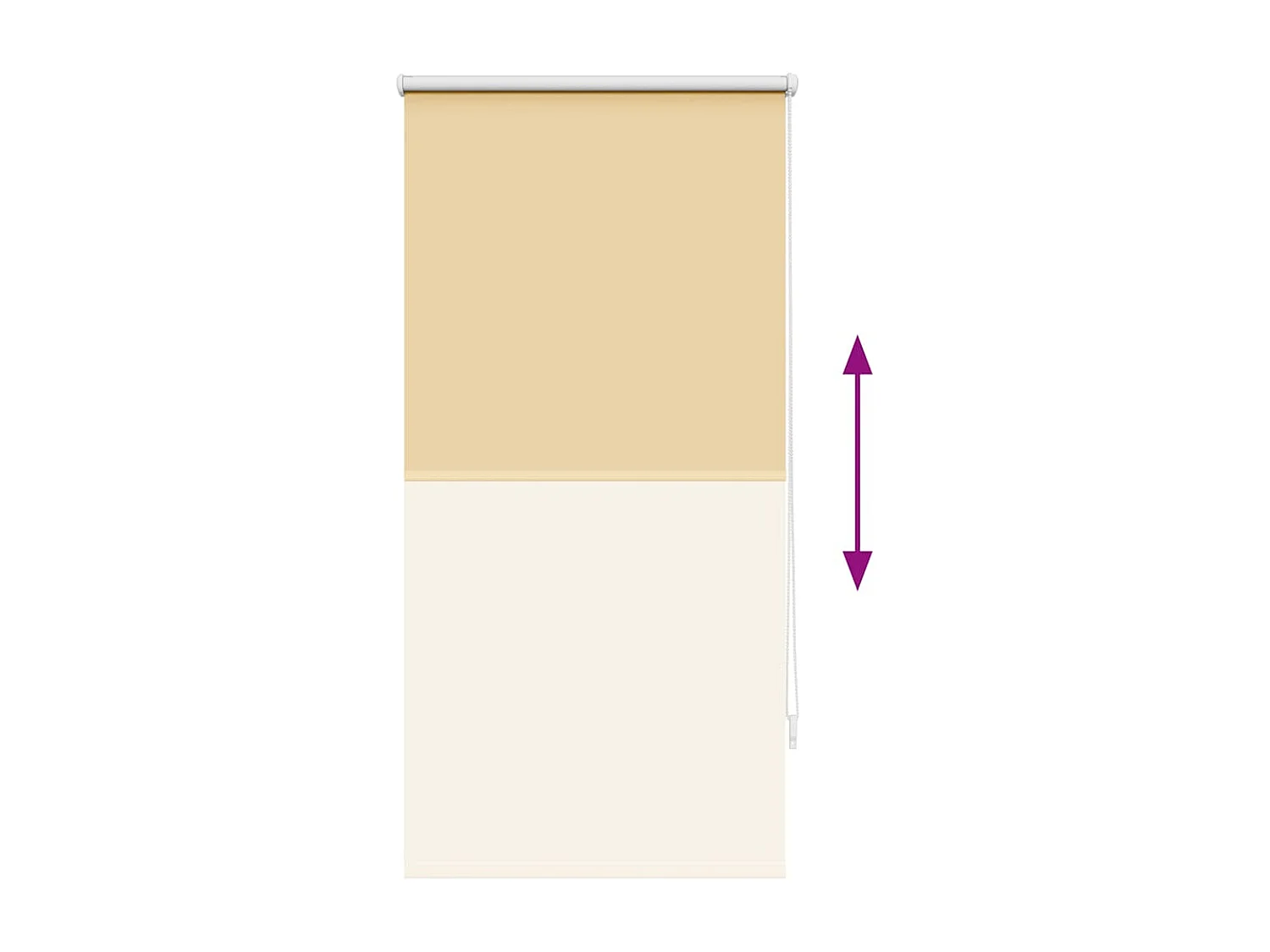 Estor enrollable opaco beige 60 x 120 cm