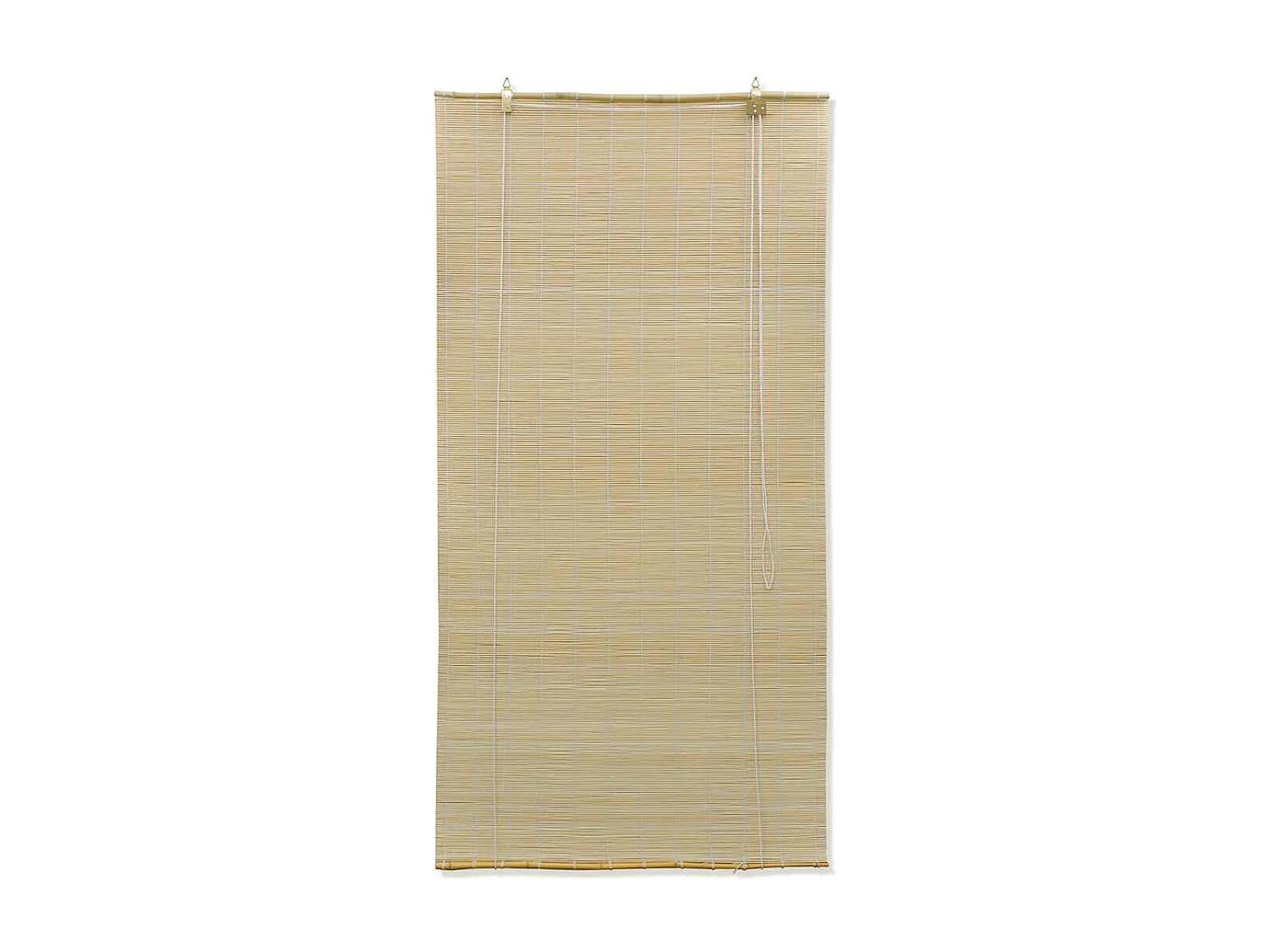 Estor enrollable de bambú natural 80x160 cm