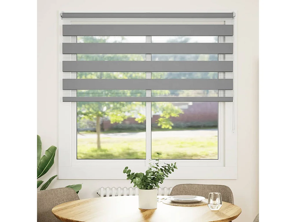 Estor enrollable gris de 120 x 175 cm