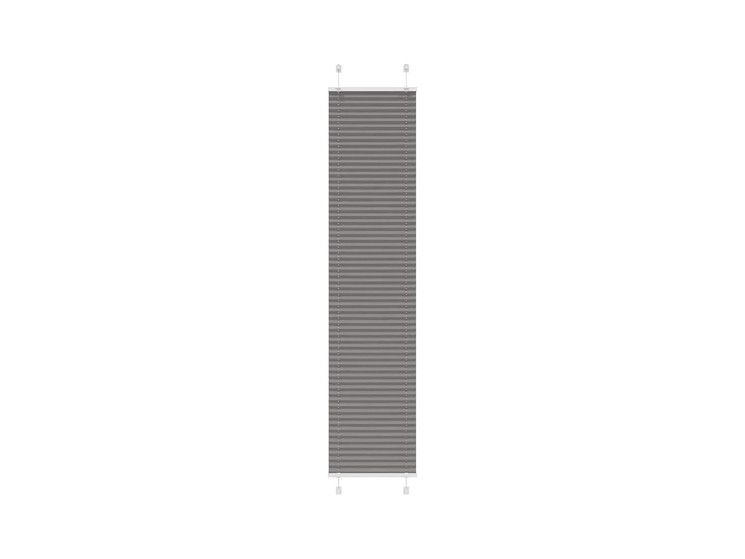 Store plissé anthracite 45x200 cm largeur du tissu 44,4 cm