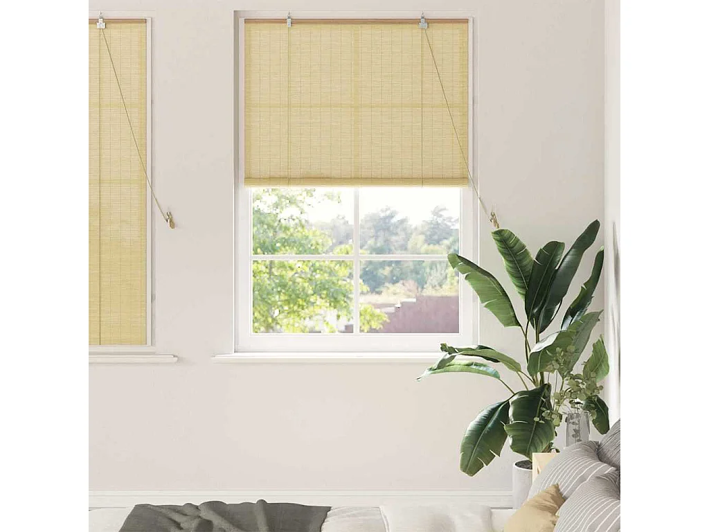 Stores et Occultants Naturel 120 x 160 cm Bambou