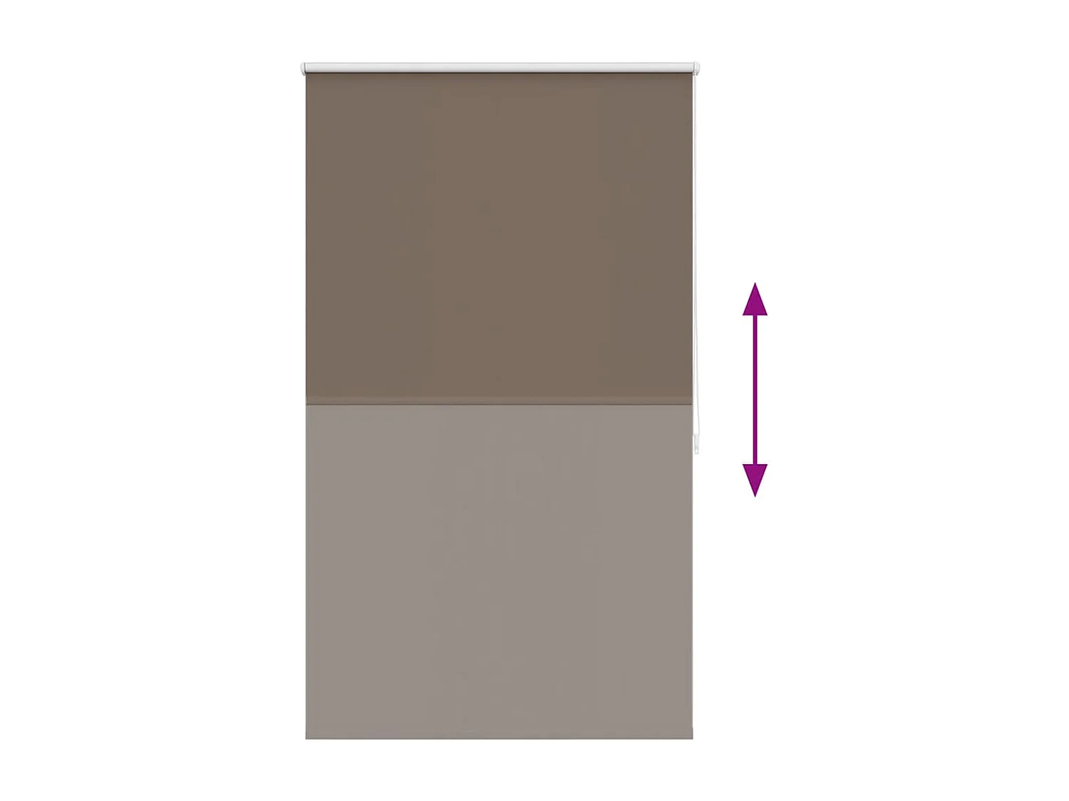 Store enrouleur occultant 100 x 175 cm marron