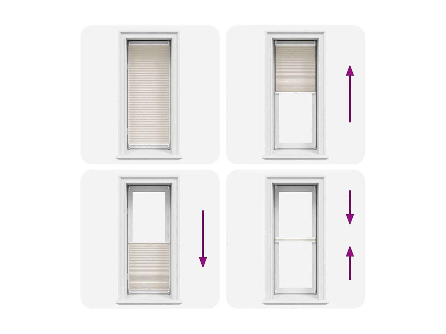 Tenda plissettata 50x150 cm Crema