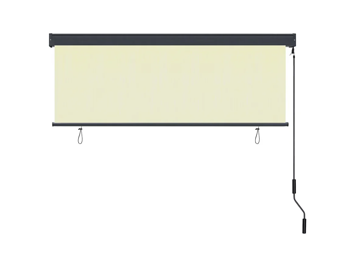 Store roulant d'extérieur 160x250 cm Crème