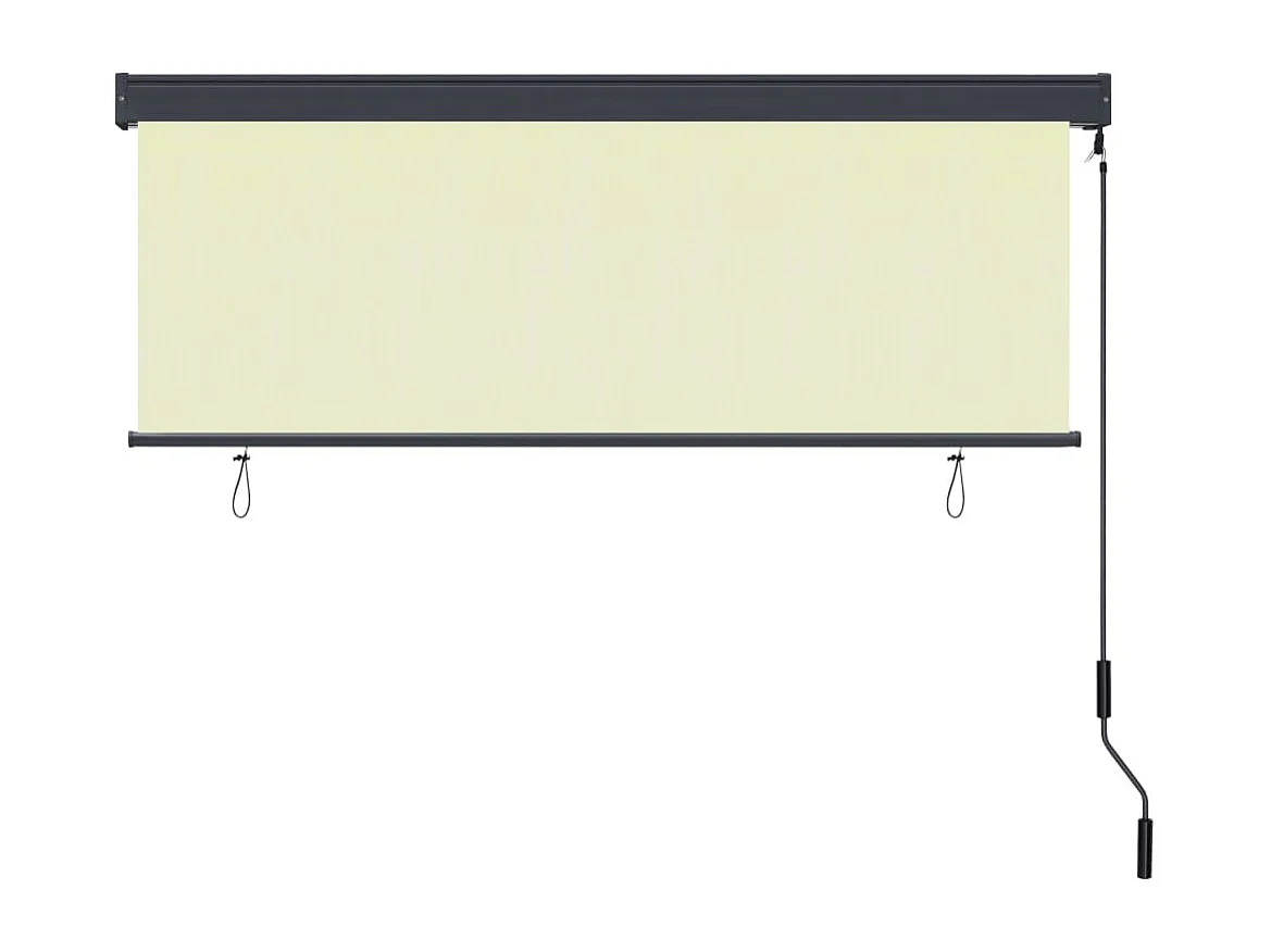 Store roulant d'extérieur 160x250 cm Crème