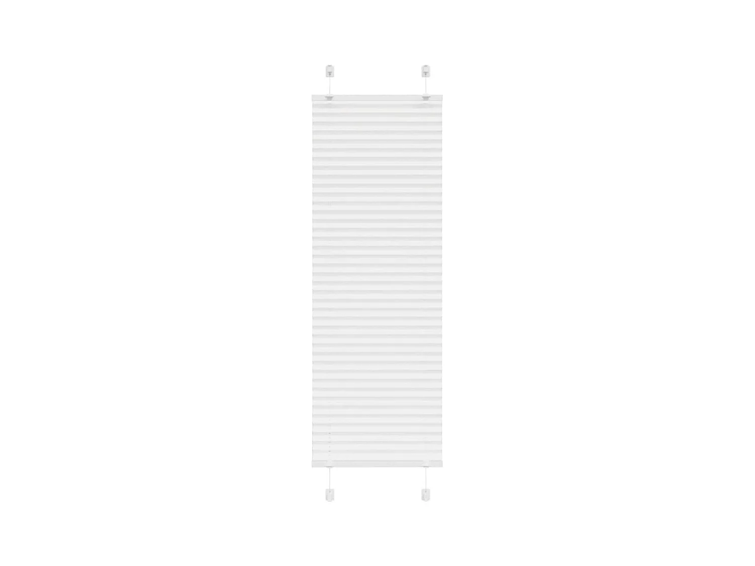 Store plissé blanc 50x100 cm largeur du tissu 49,4 cm polyester