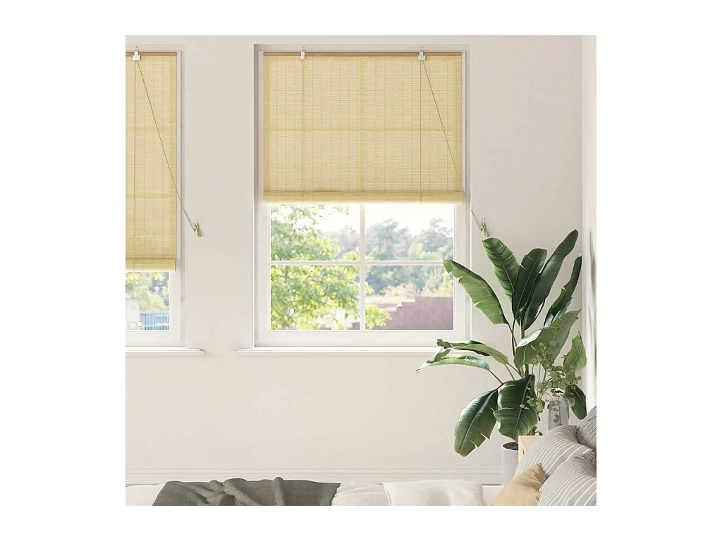 Stores et Occultants Naturel 110 x 220 cm Bambou