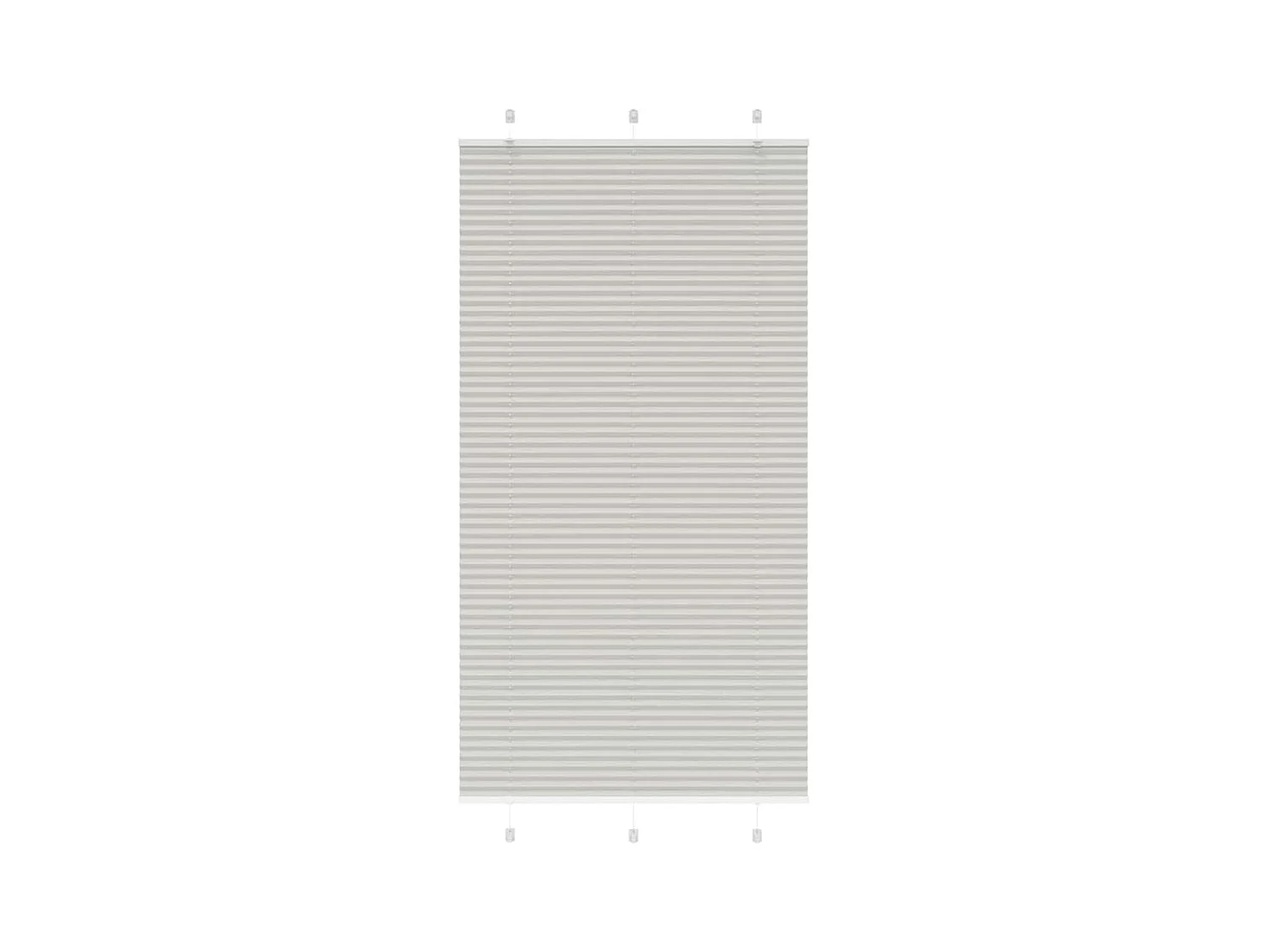 Store plissé gris clair 105x200cm largeur du tissu 104,4cm