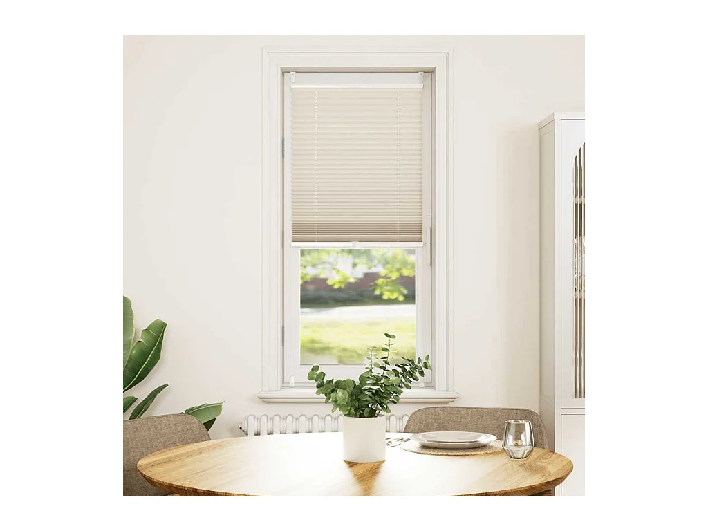 Plisségordijn 50x100 cm Crème