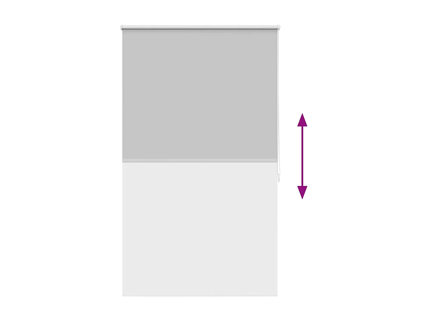 Estor enrollable opaco 120 x 175 cm gris