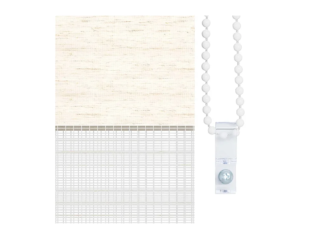 Beige gemarmerde zebragordijnstof breedte 55,9 cm polyester