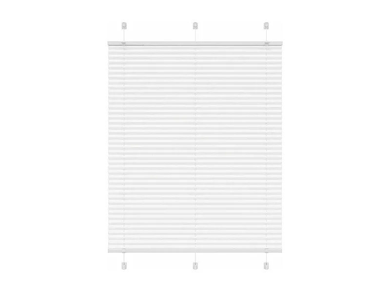 Store plissé blanc 105x100cm largeur du tissu 104,4cm polyester