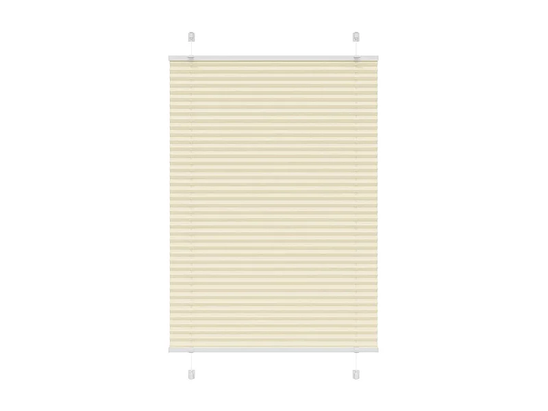 Store plissé crème 100x150 cm largeur du tissu 99,4cm polyester