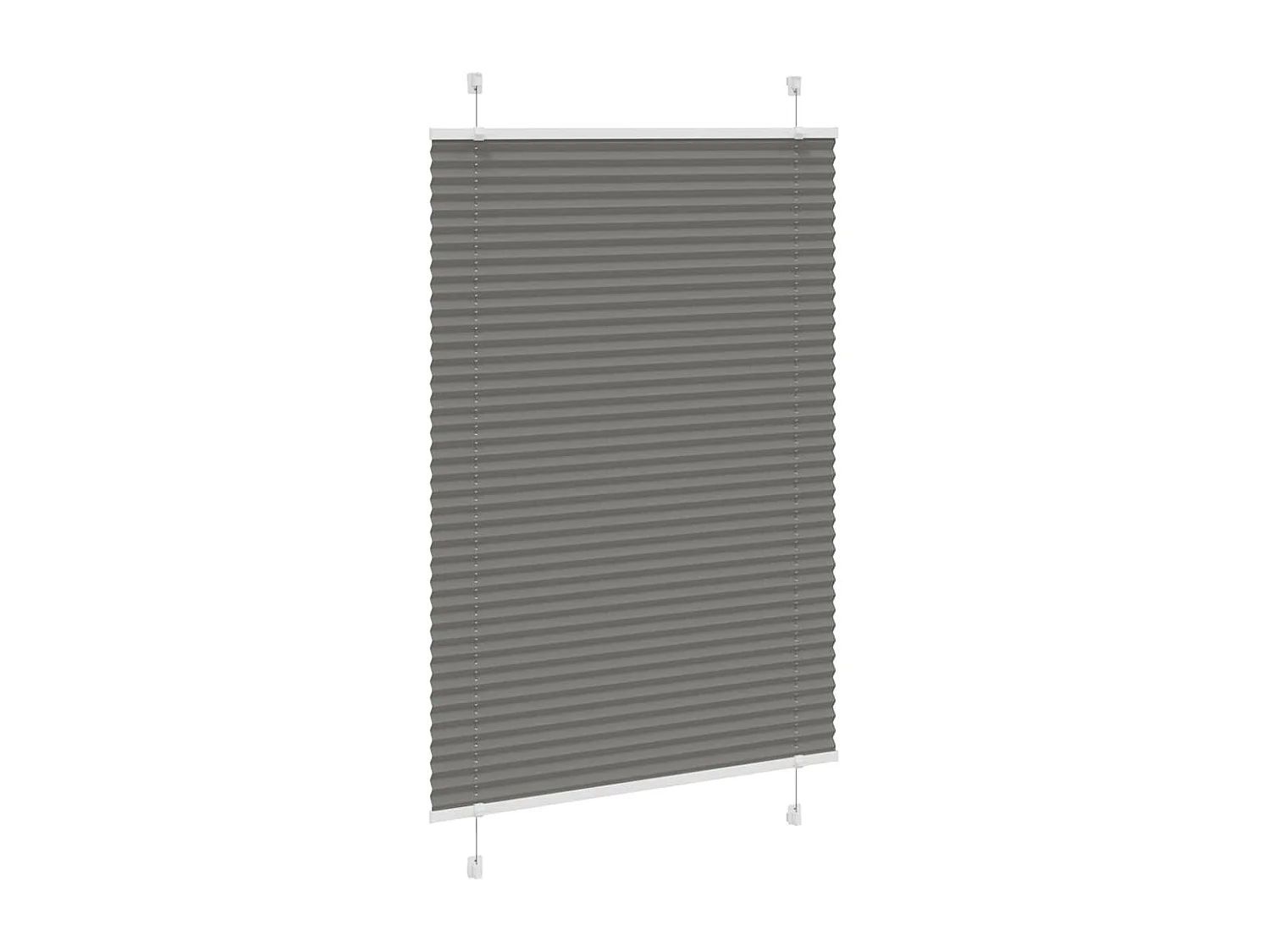Store plissé anthracite 100x150 cm largeur du tissu 99,4 cm