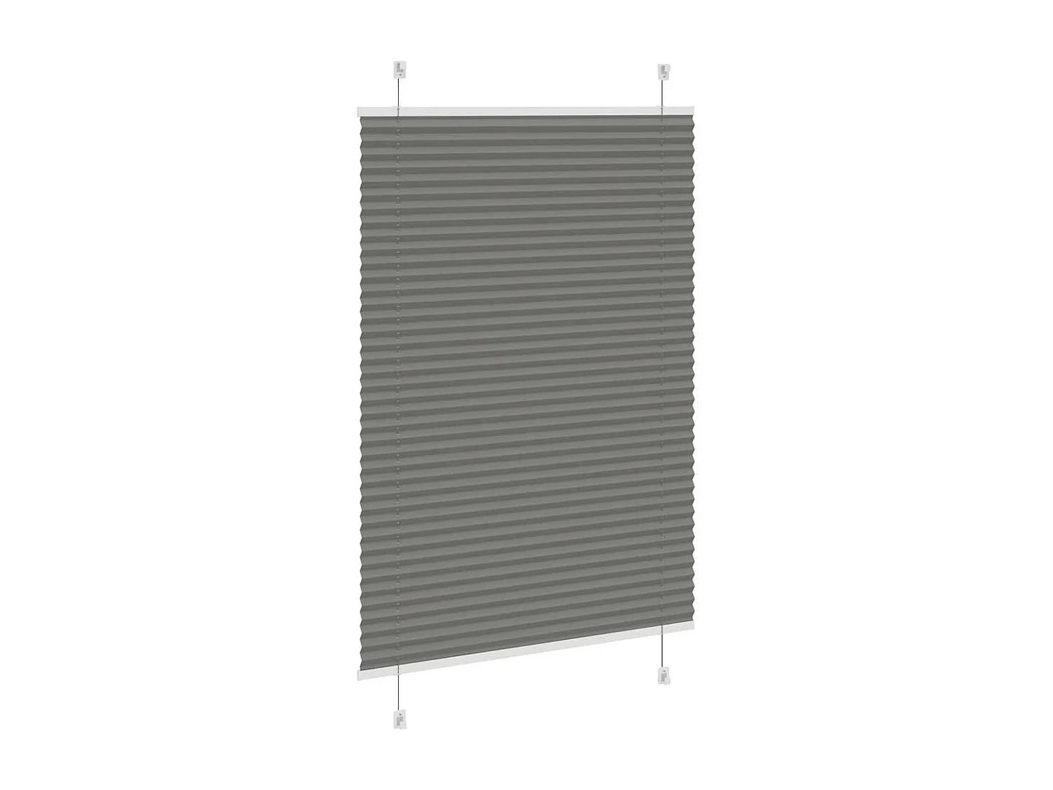 Store plissé anthracite 100x150 cm largeur du tissu 99,4 cm