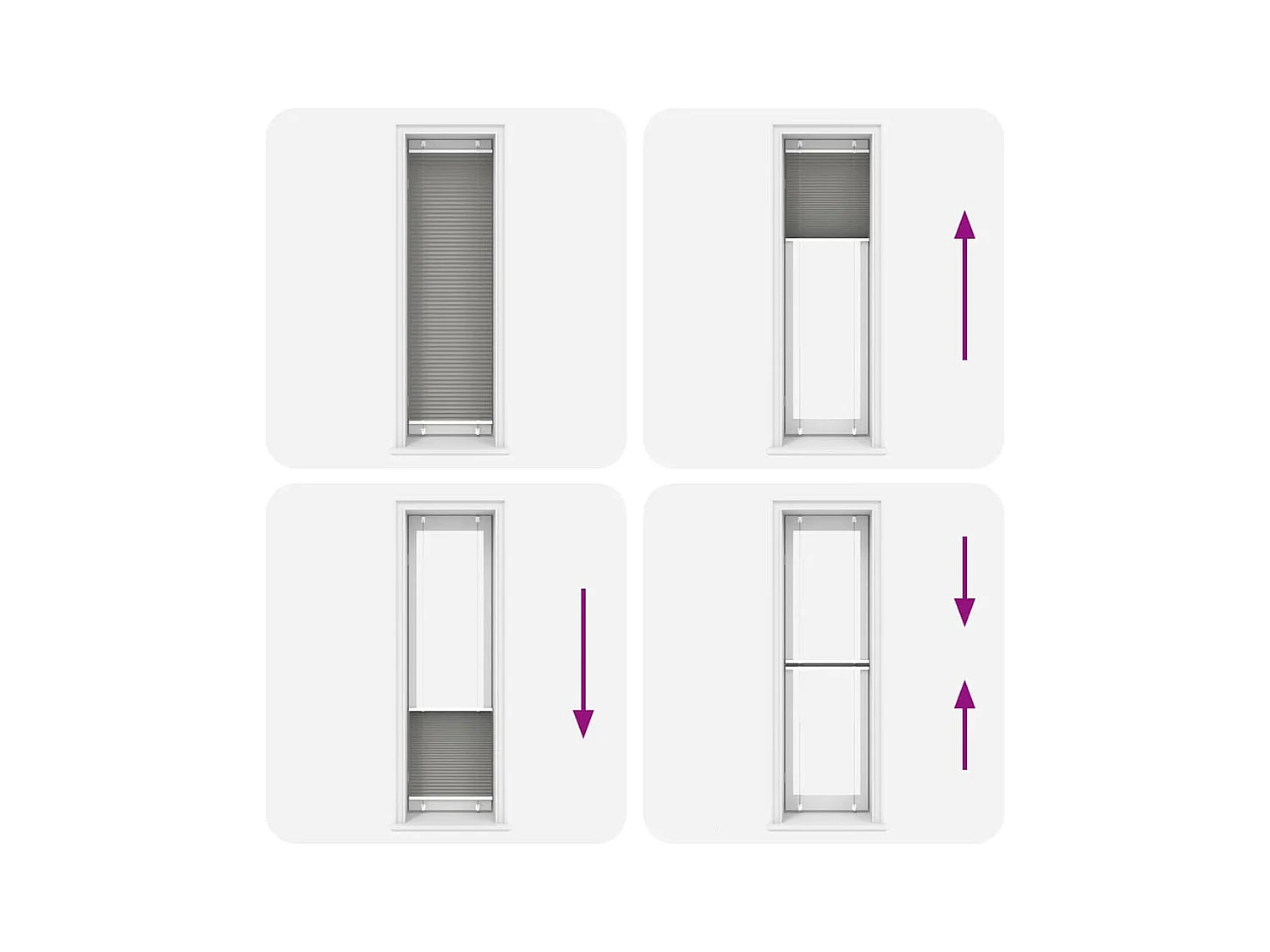 Store plissé anthracite 60x200 cm largeur du tissu 59,4 cm