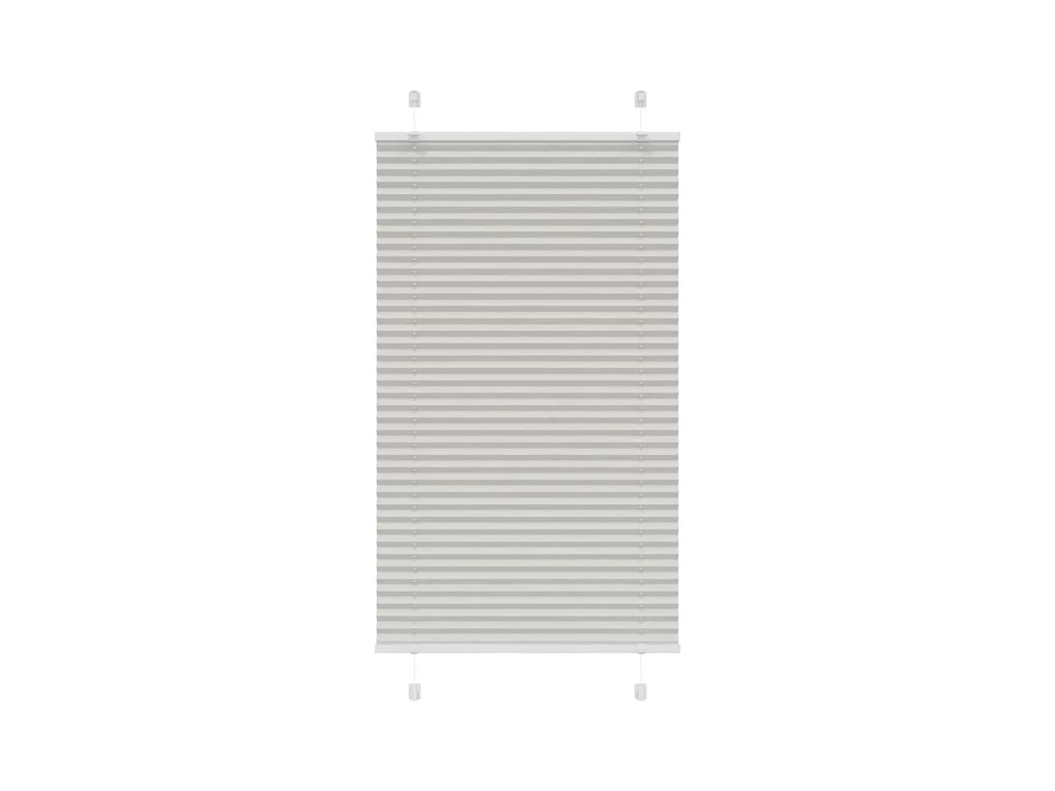 Store plissé gris clair 80x150 cm largeur du tissu 79,4 cm