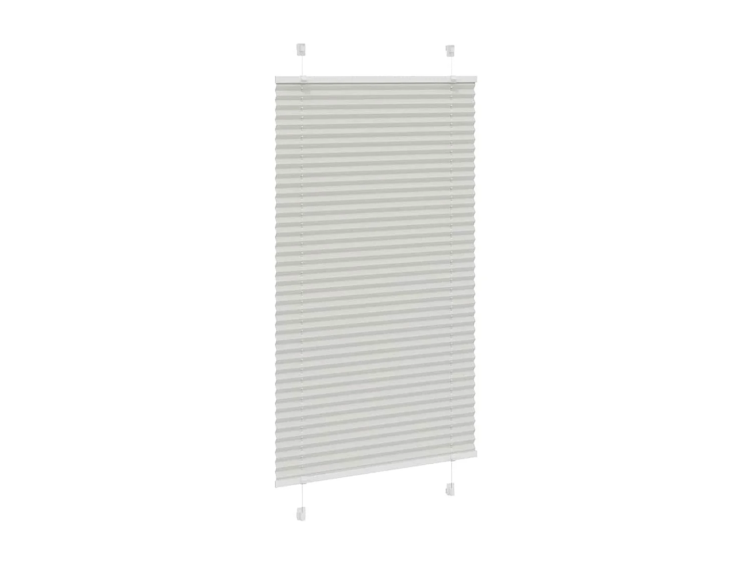 Store plissé gris clair 80x150 cm largeur du tissu 79,4 cm