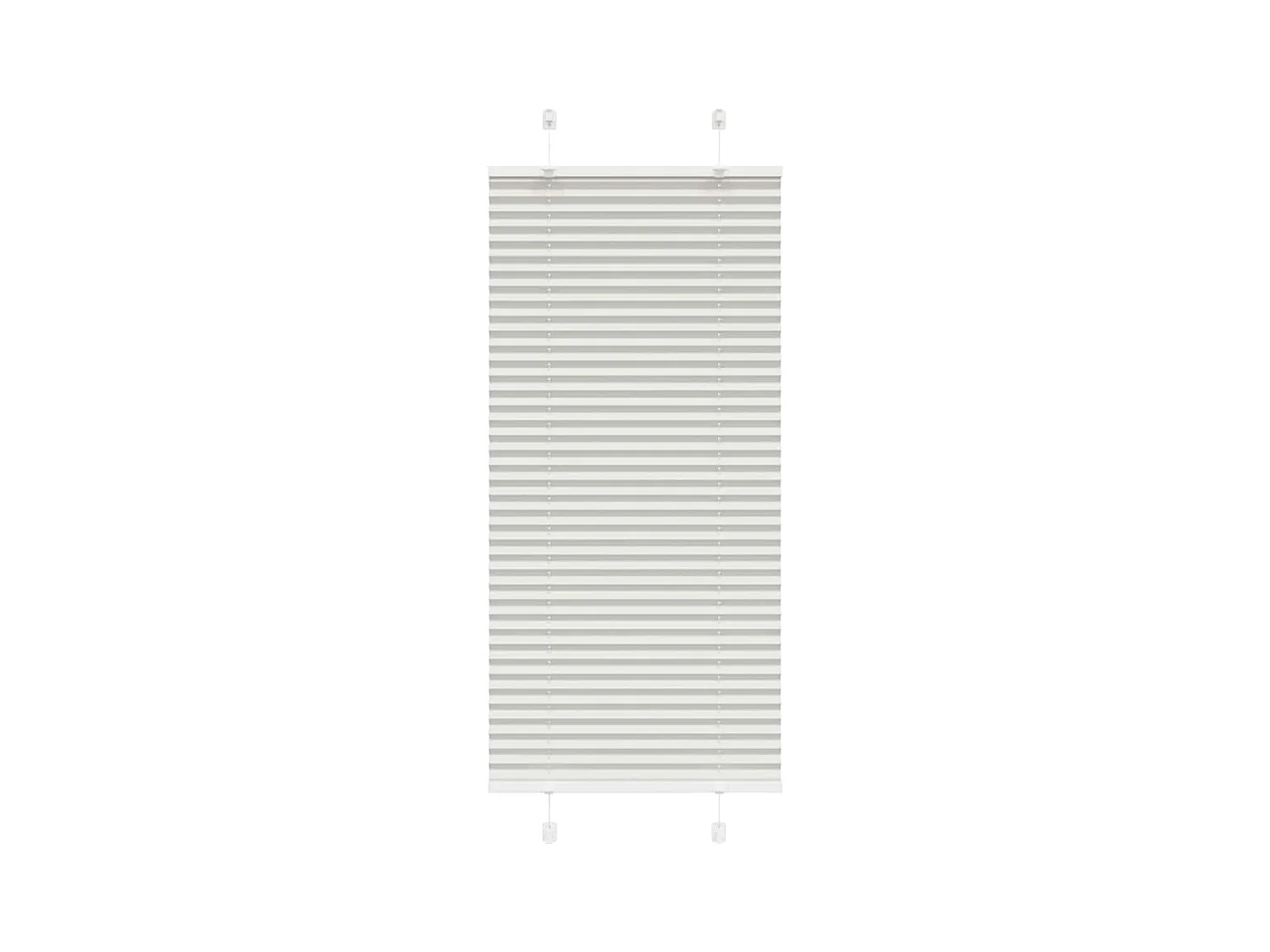 Store plissé gris clair 60x100 cm largeur du tissu 59,4 cm