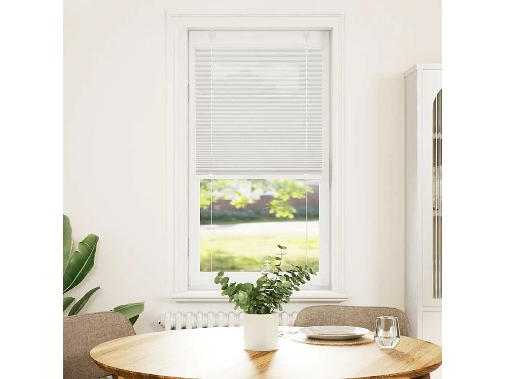 Store plissé gris clair 60x100 cm largeur du tissu 59,4 cm