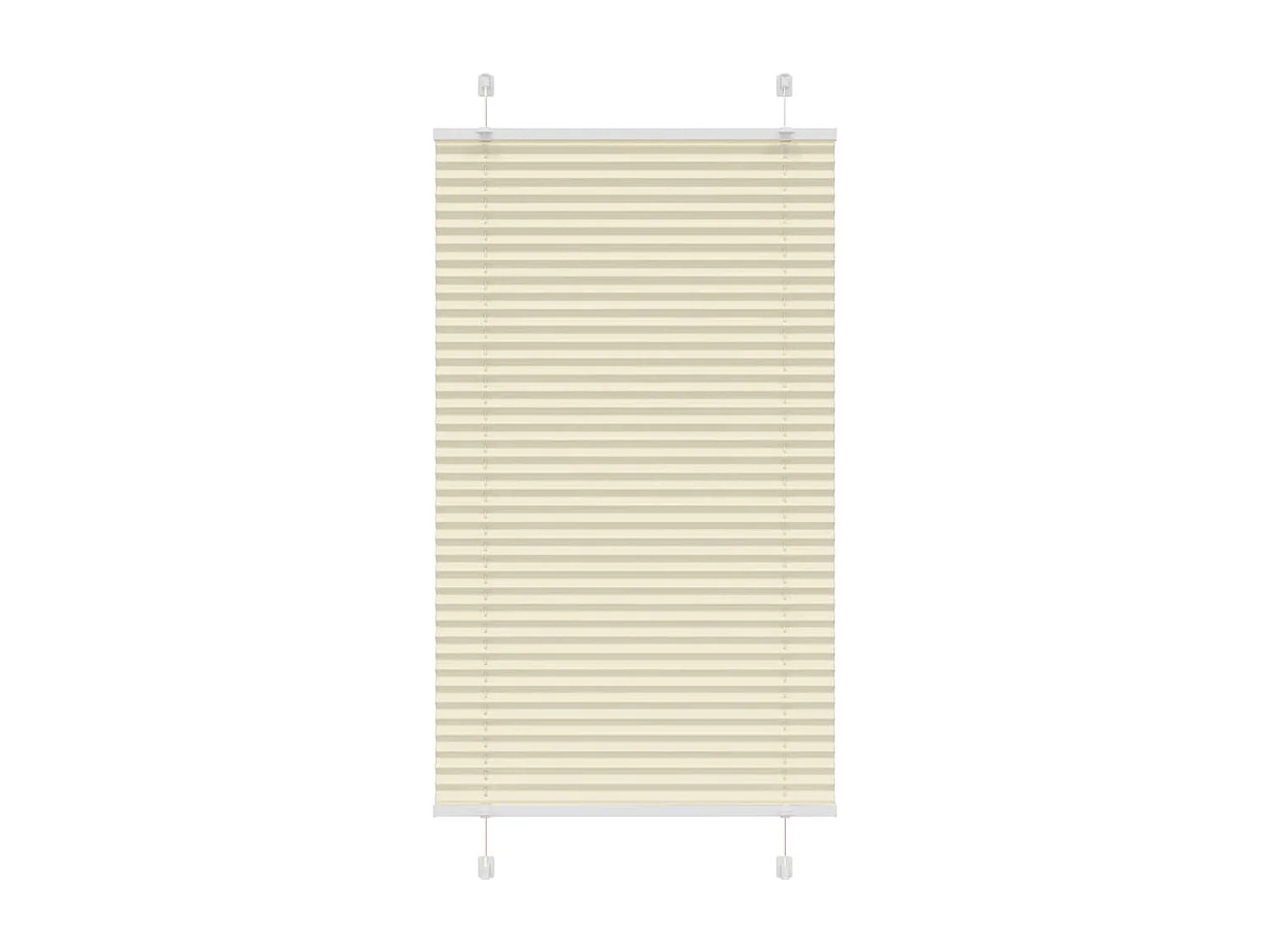 Store plissé crème 70x150 cm largeur du tissu 69,4 cm polyester