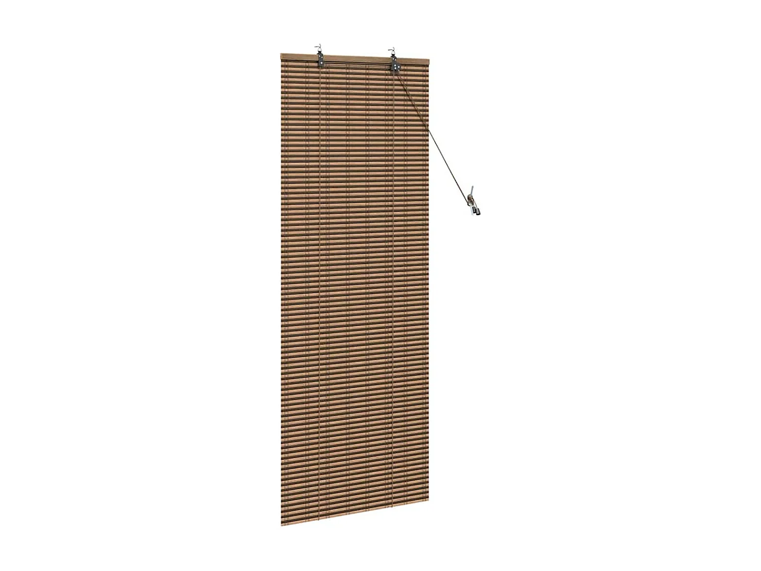 Stores et Occultants avec des rideaux Marron 60 x 160 cm Bambou