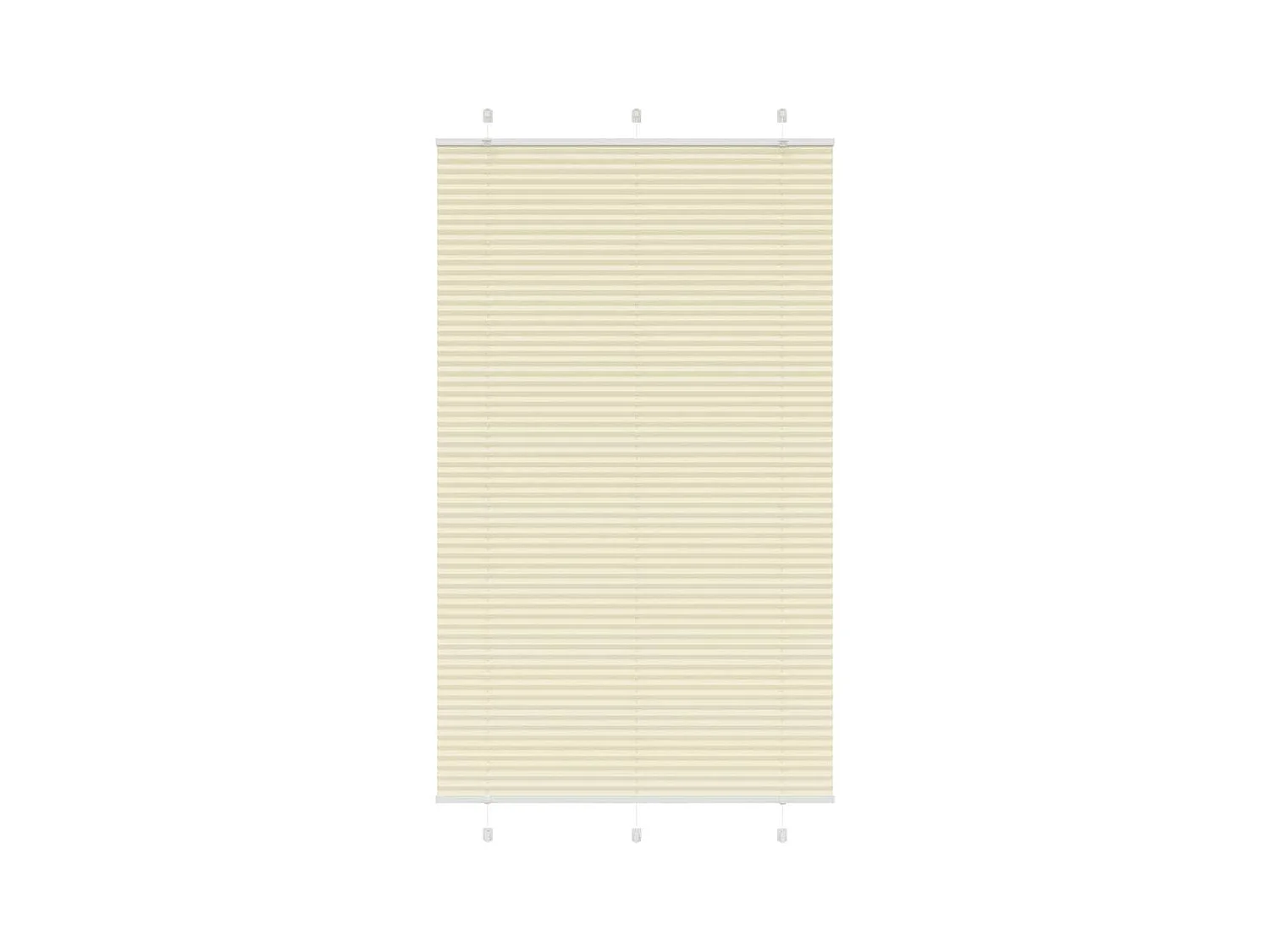 Store plissé crème 110x200cm largeur du tissu 109,4cm polyester