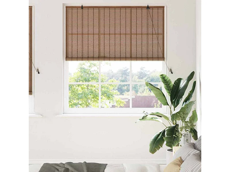 Tende oscuranti marroni 150 x 220 cm in bambù
