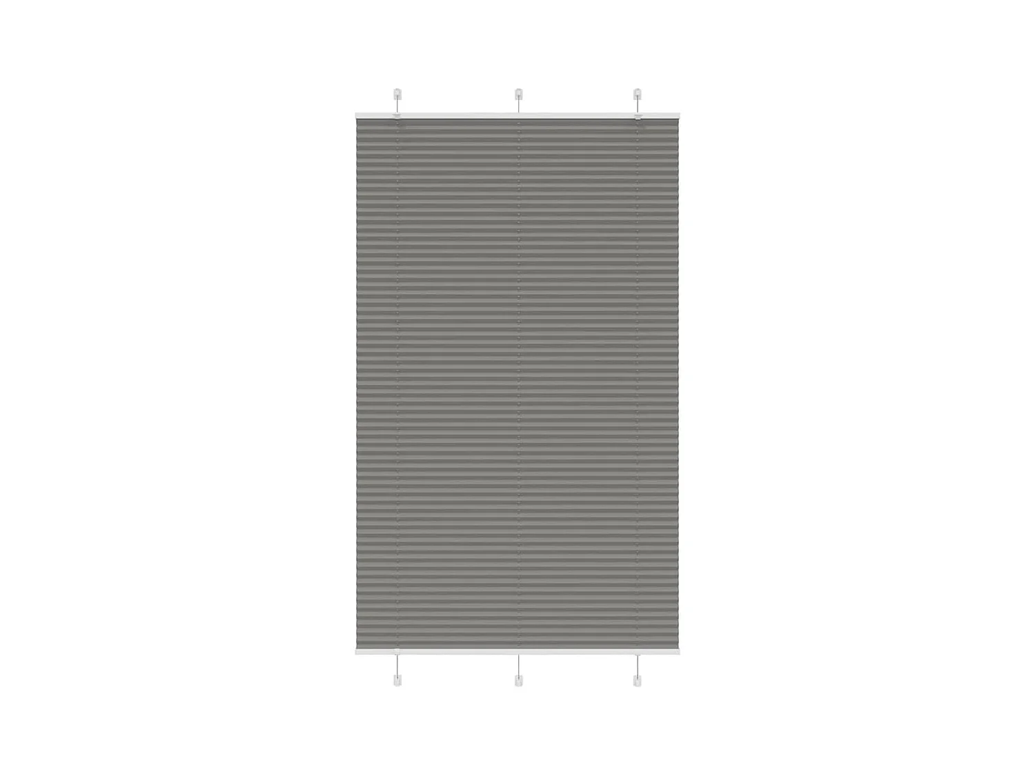 Store plissé anthracite 115x200 cm largeur du tissu 114,4 cm
