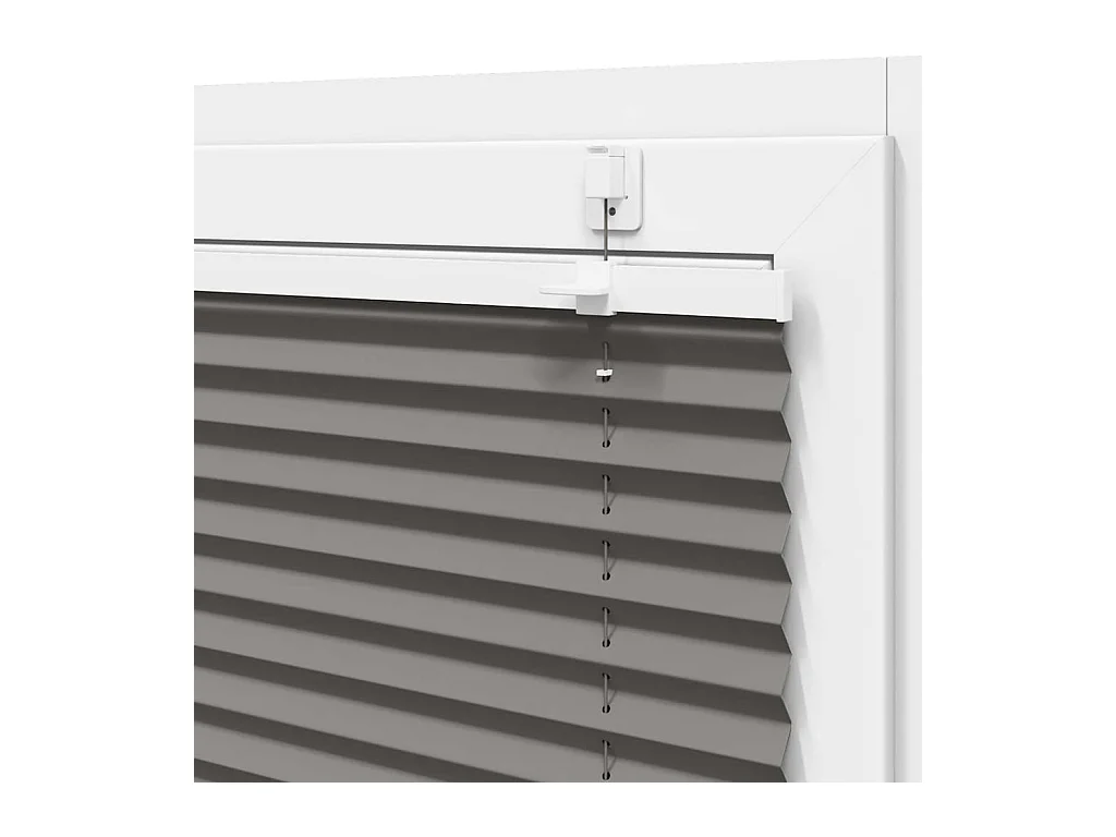 Store plissé anthracite 115x200 cm largeur du tissu 114,4 cm