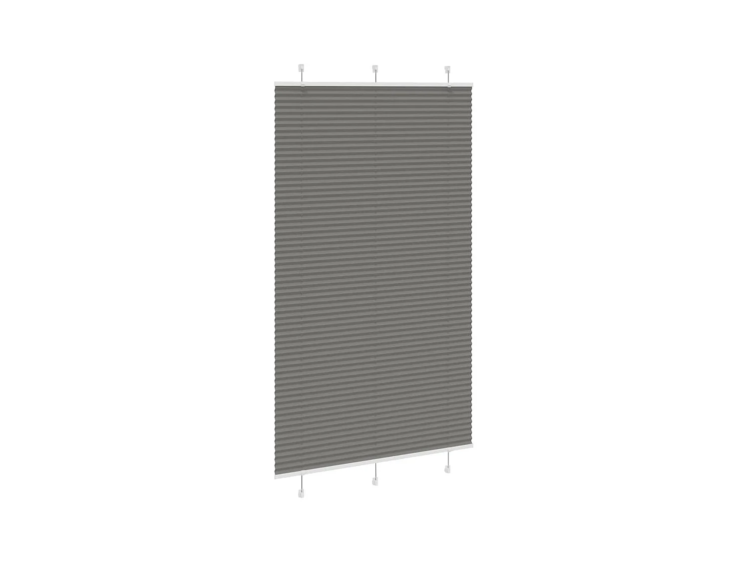 Store plissé anthracite 115x200 cm largeur du tissu 114,4 cm