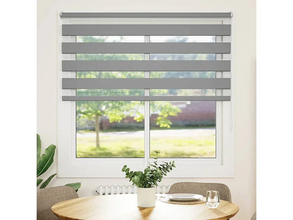 Estor enrollable gris de 140 x 175 cm