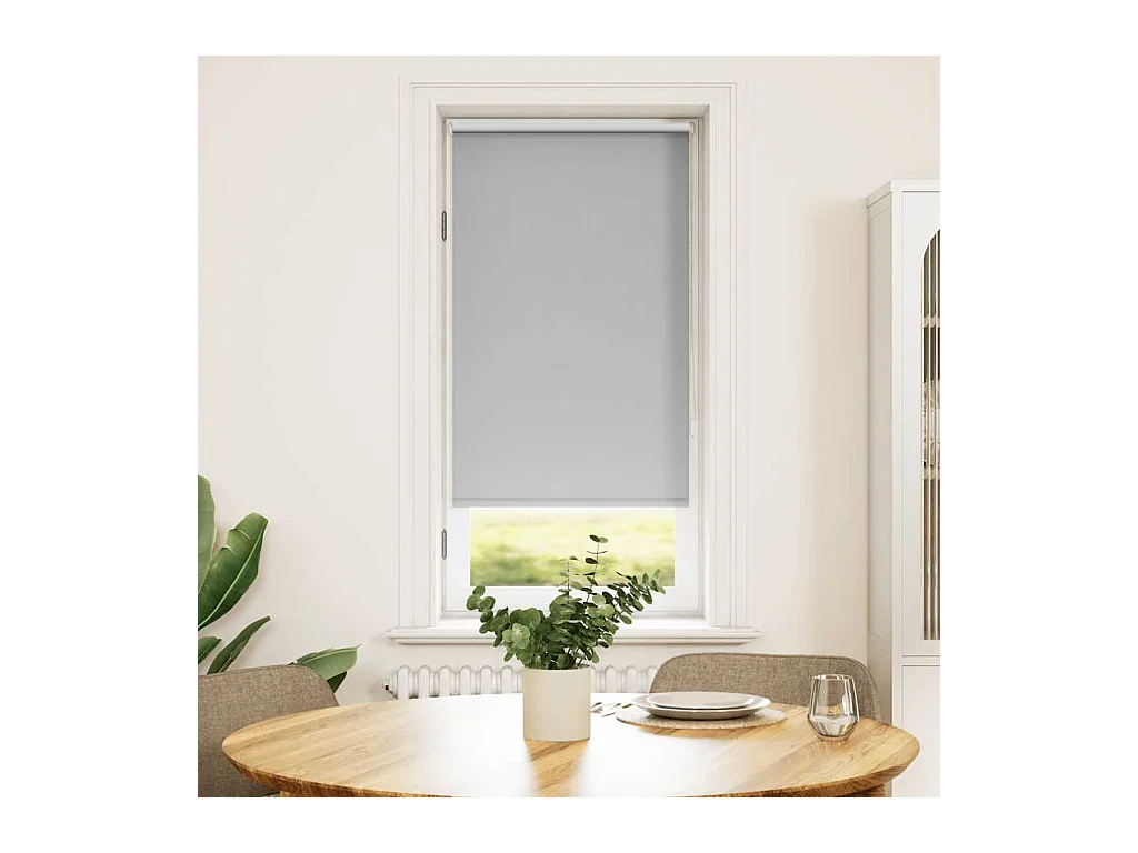 Grijs verduisterend rolgordijn 60 x 120 cm