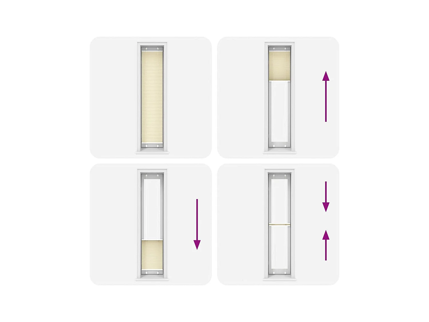 Store plissé crème 40x200 cm largeur du tissu 39,4 cm polyester