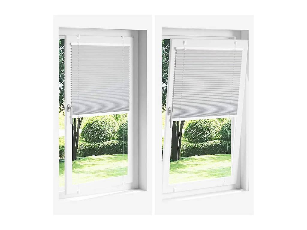 Store plissé crème 40x200 cm largeur du tissu 39,4 cm polyester