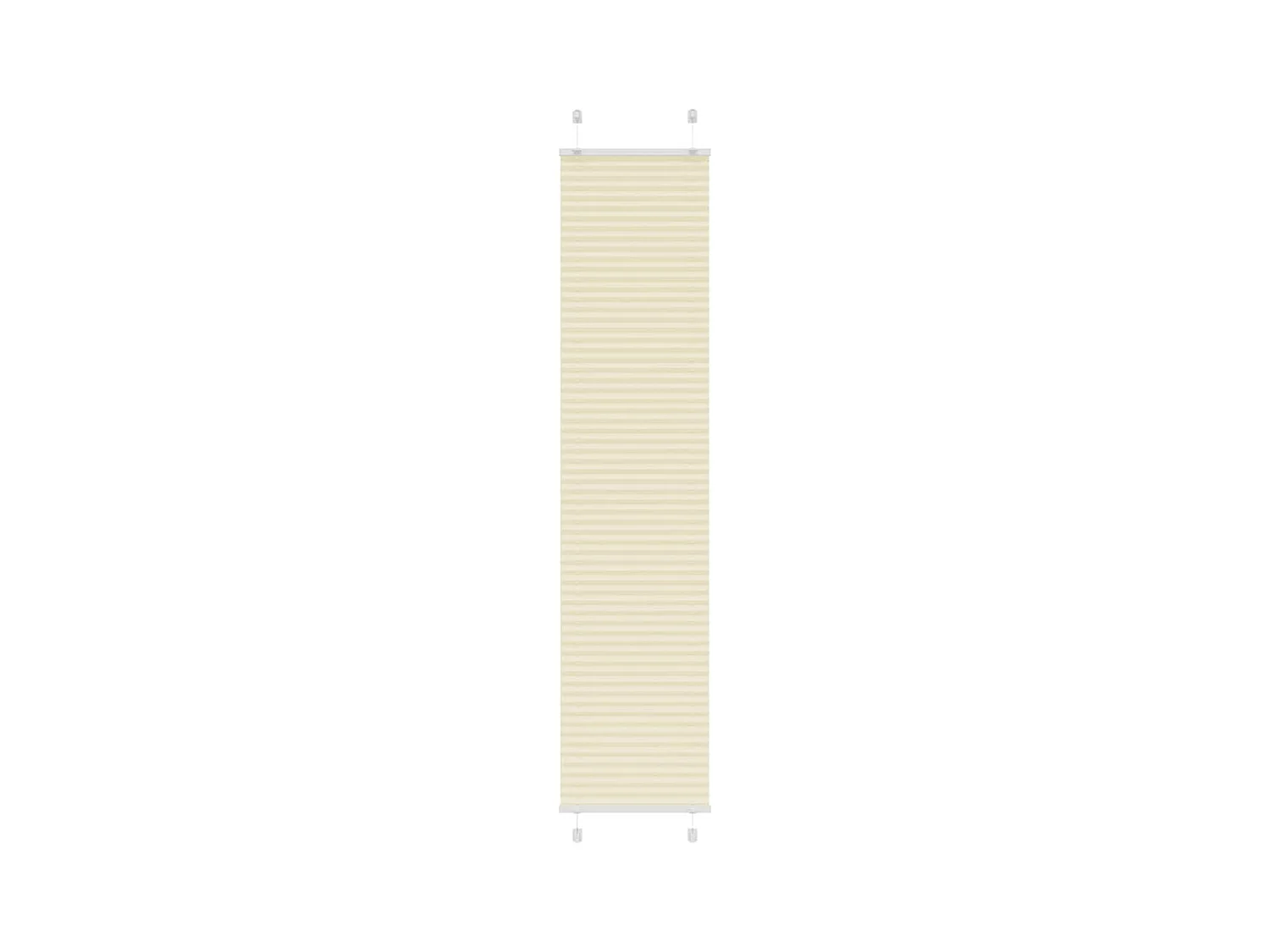 Store plissé crème 40x200 cm largeur du tissu 39,4 cm polyester