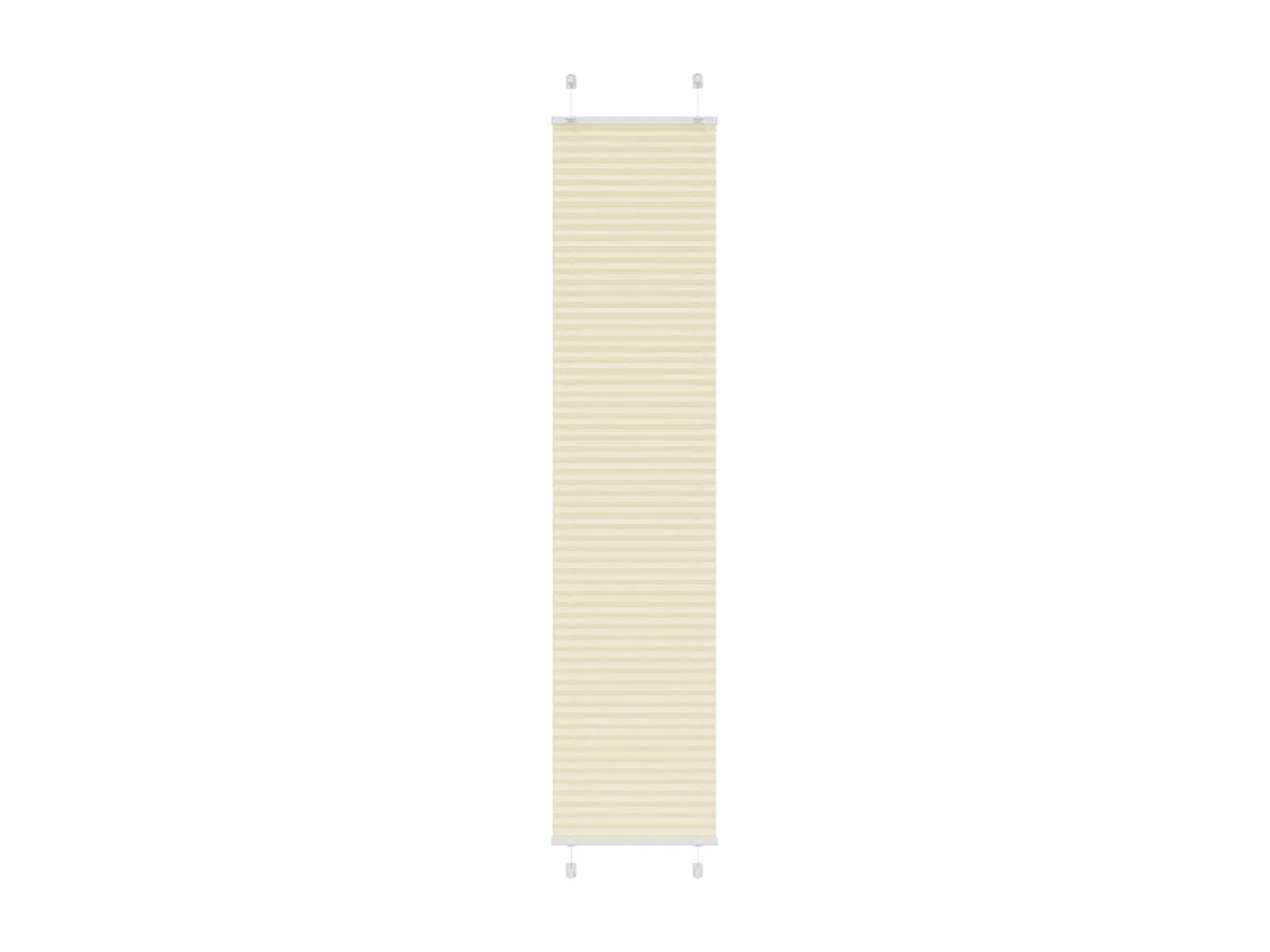 Store plissé crème 40x200 cm largeur du tissu 39,4 cm polyester