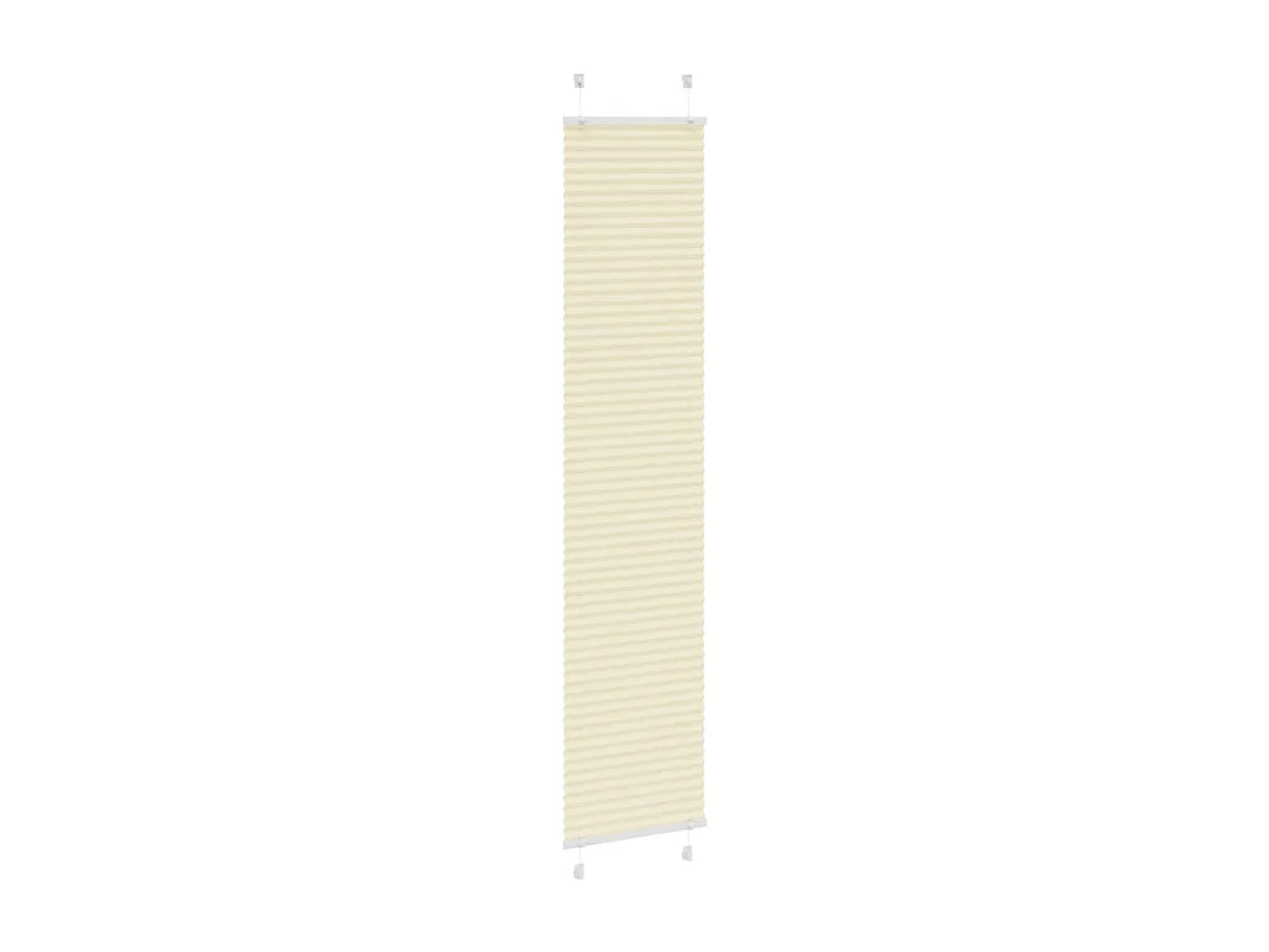 Store plissé crème 40x200 cm largeur du tissu 39,4 cm polyester