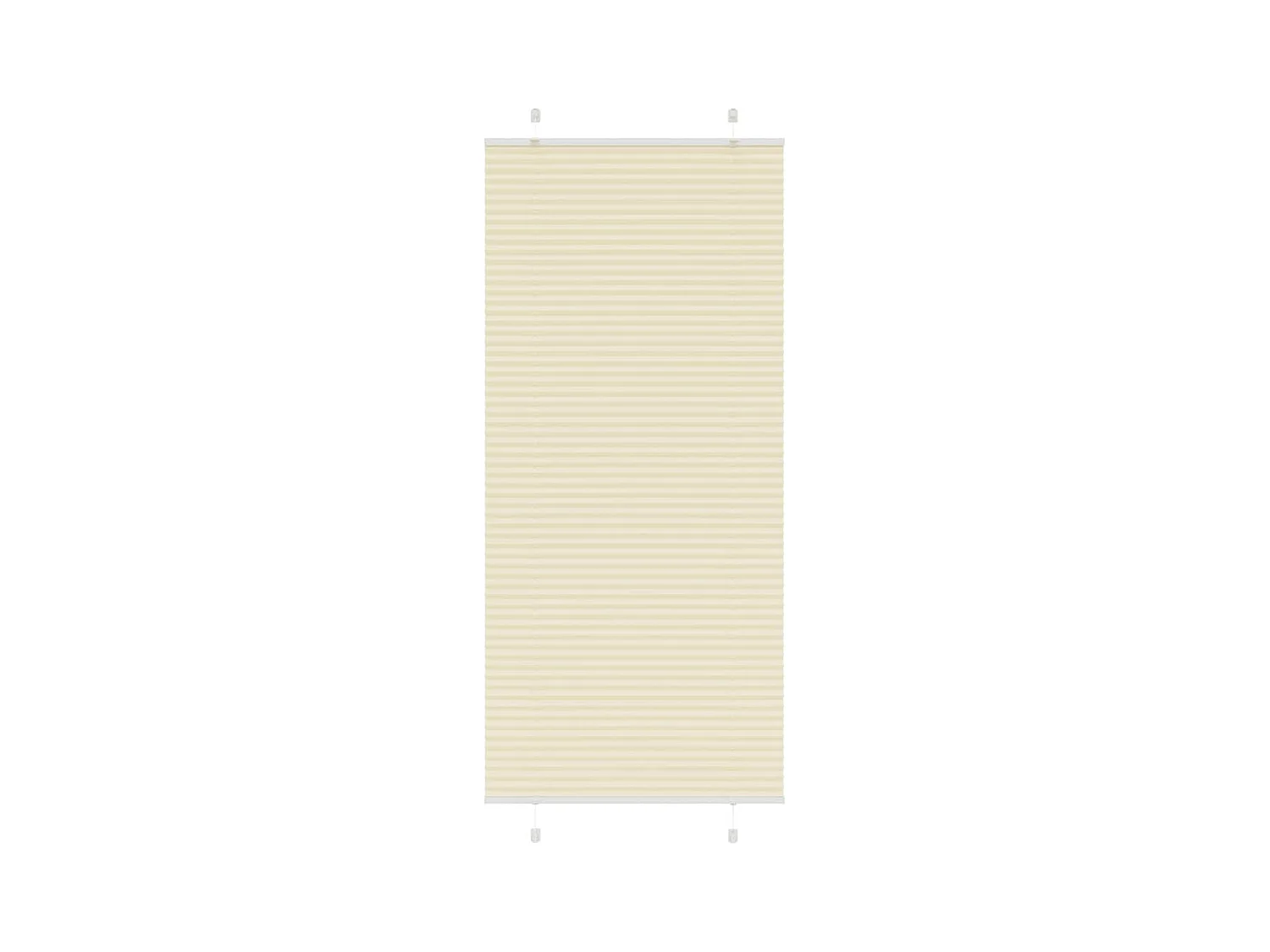 Store plissé crème 85x200 cm largeur du tissu 84,4 cm polyester