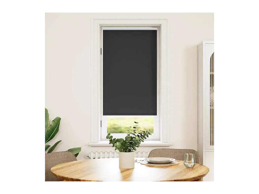 Store enrouleur occultant noir 60 x 120 cm