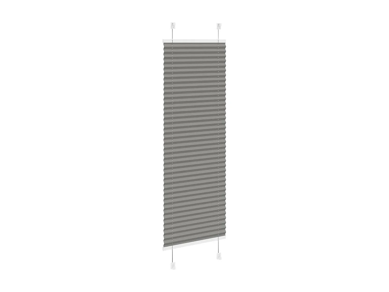Store plissé anthracite 50x100 cm largeur du tissu 49,4 cm