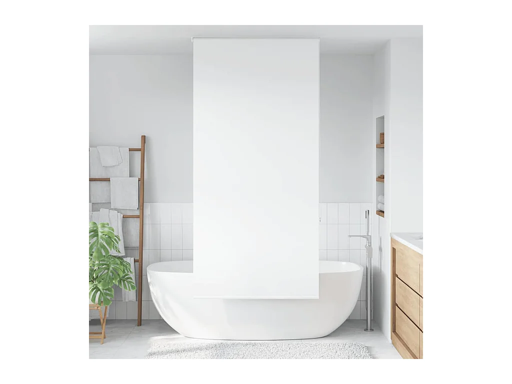 Store enrouleur de douche 100x240 cm largeur du tissu 96 cm