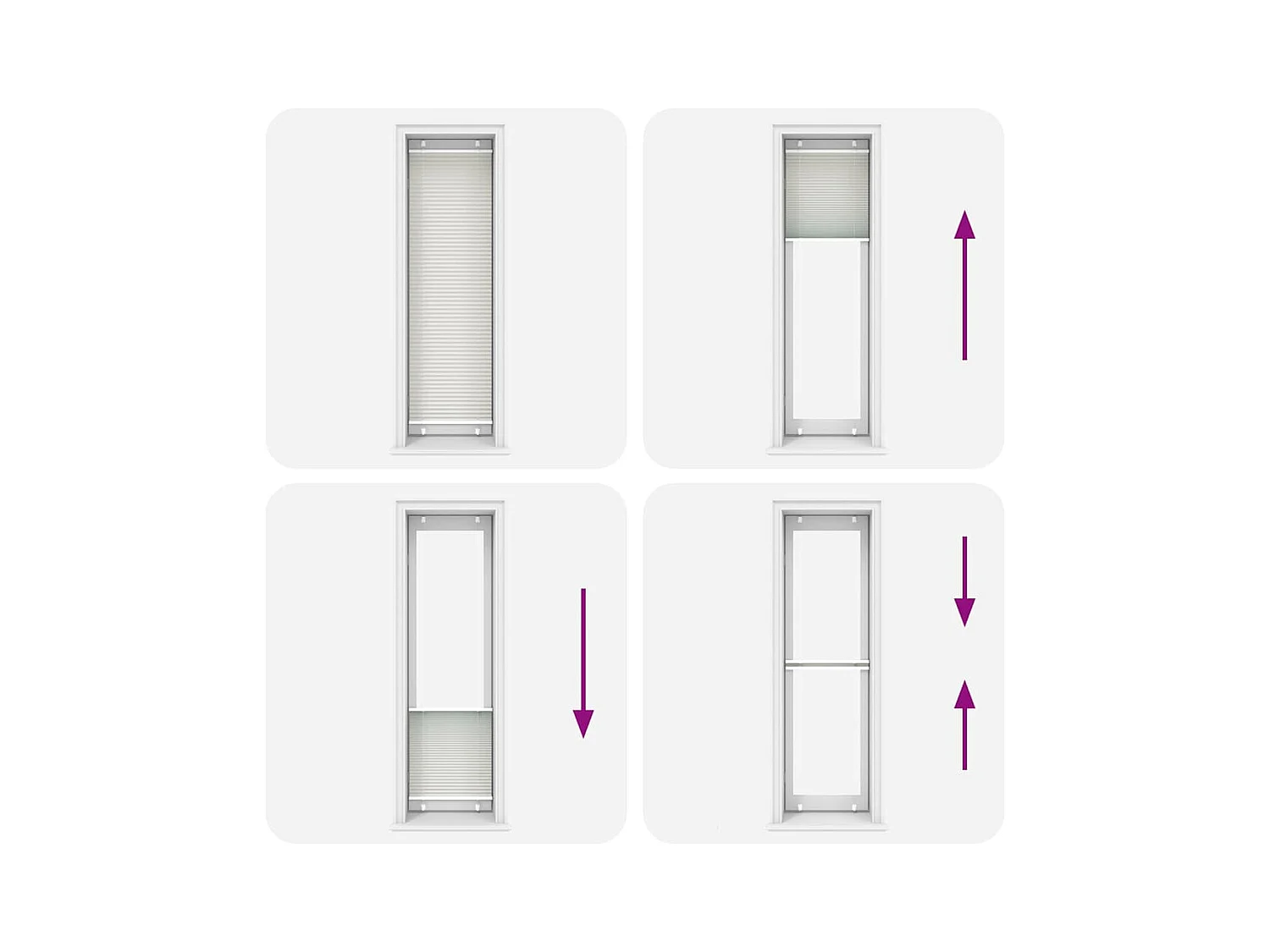 Tenda plissettata grigio chiaro 65x200 cm larghezza tessuto 64,4 cm