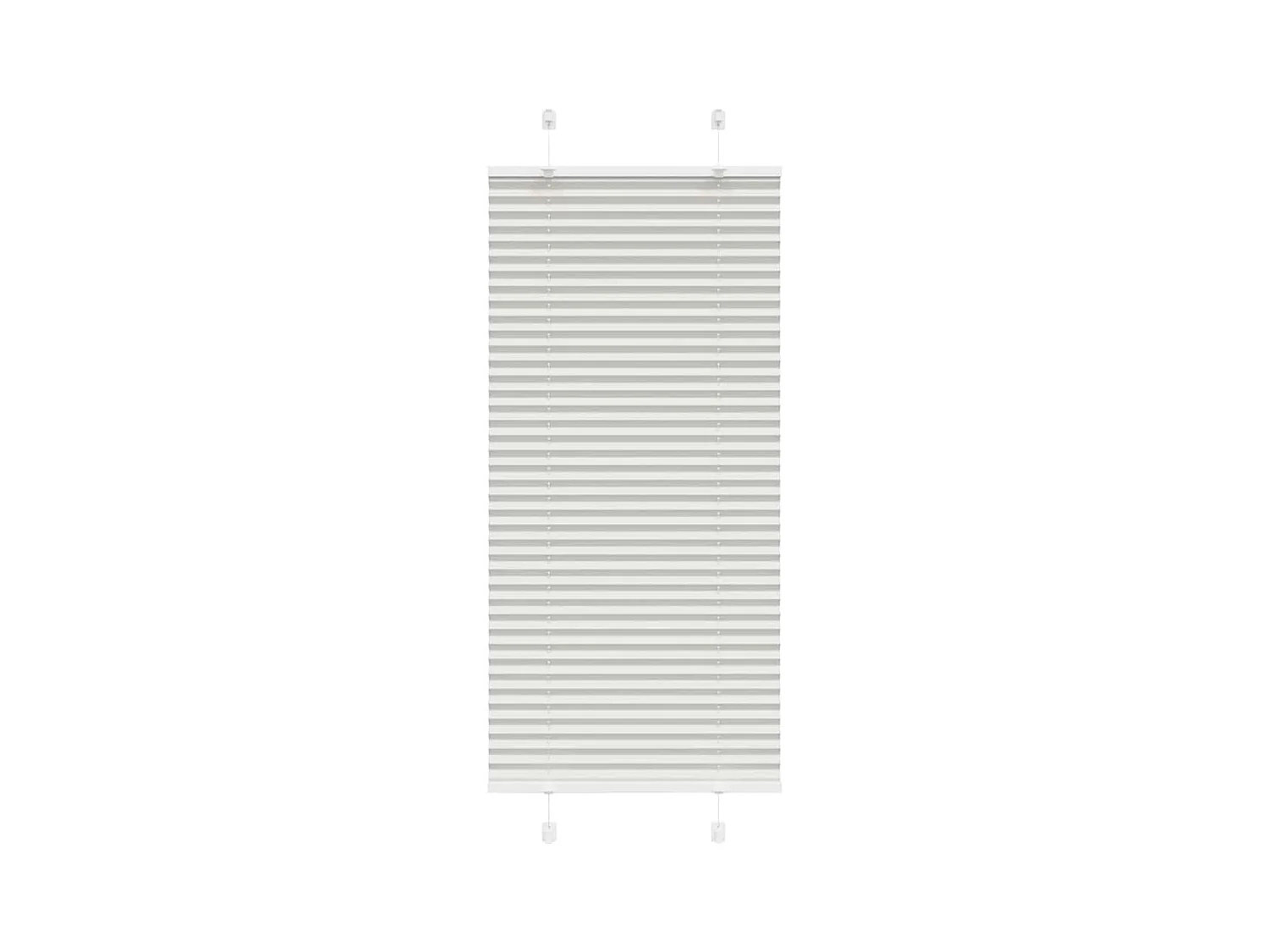 Store plissé gris clair 55x150 cm largeur du tissu 54,4 cm