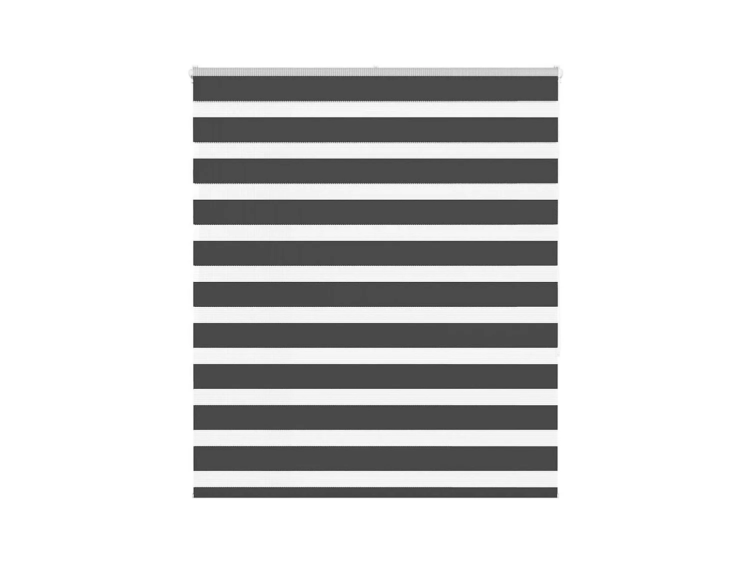 Store zèbre noir 135x150 cm largeur du tissu 130,9 cm polyester