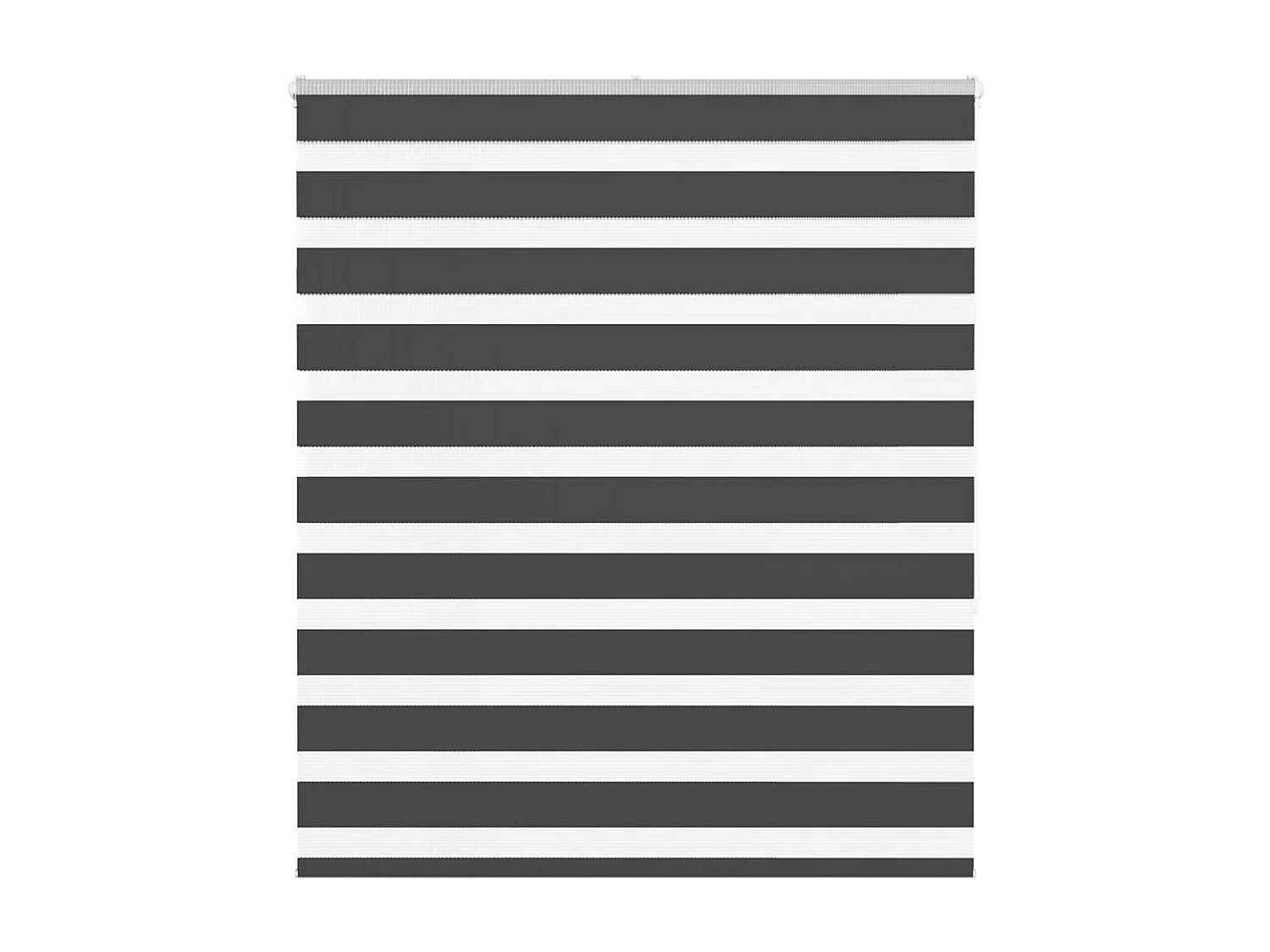 Estor cebra negro 135x150 cm ancho tela 130,9 cm poliéster