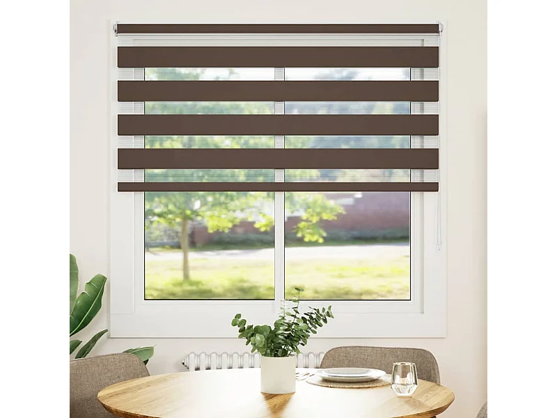 Store enrouleur tamisant 140 x 175 cm marron
